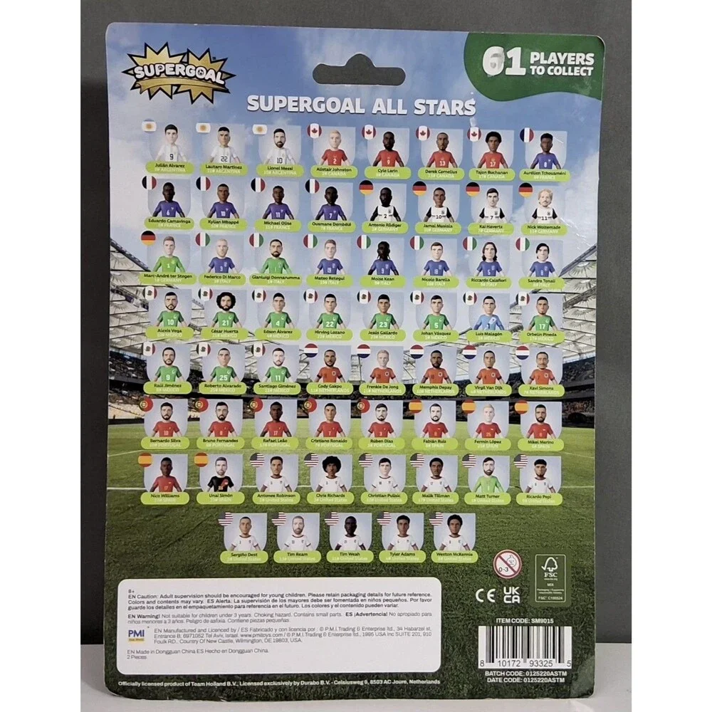 Supergoal All Stars Soccer Shoe Set 2-Pack Boxed Gold/Green Cleats